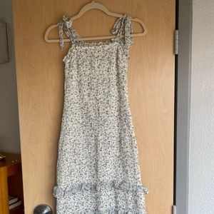 Abercrombie & Fitch Smocked Midi Dress